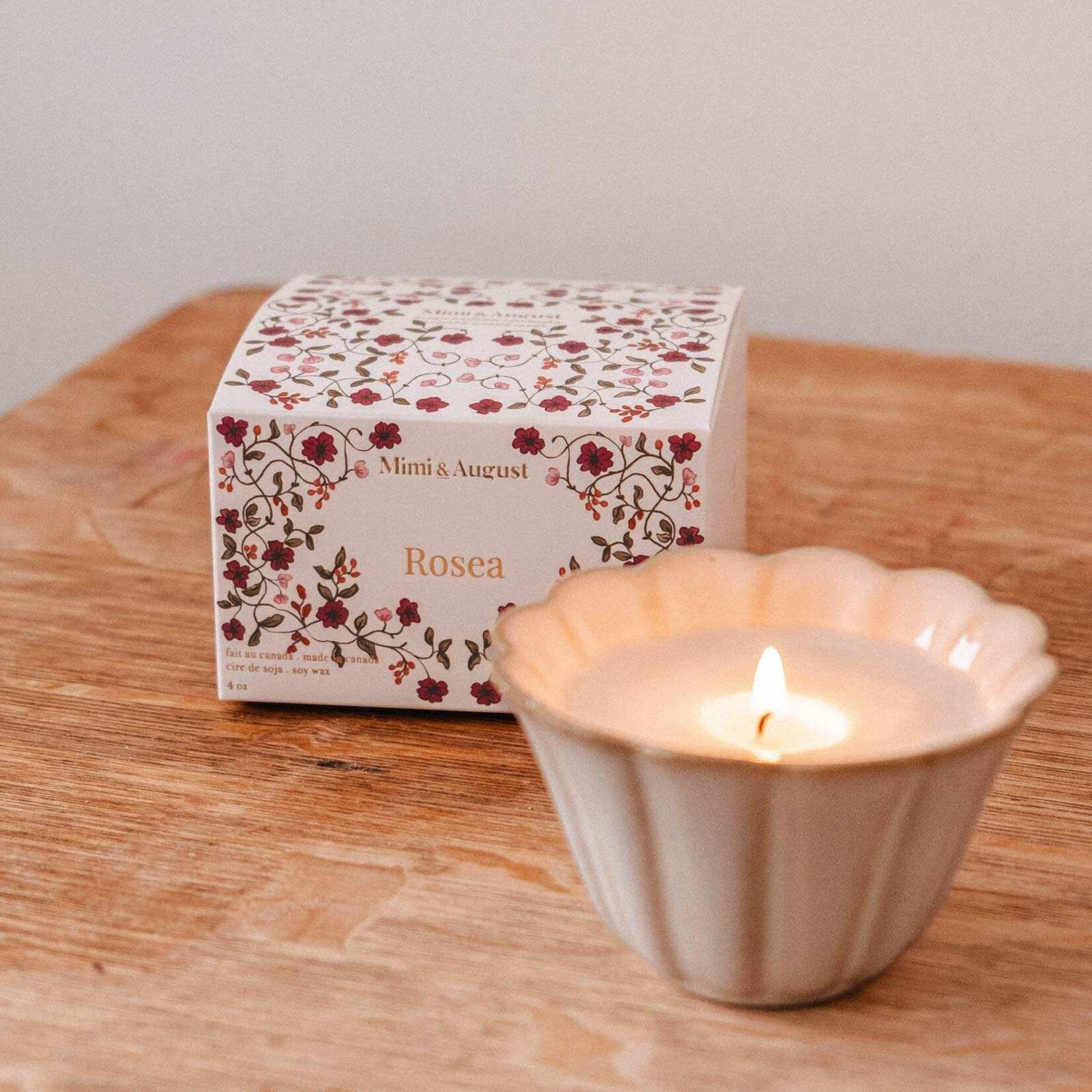 Mimi & August Bougie Réutilisable - Rosea