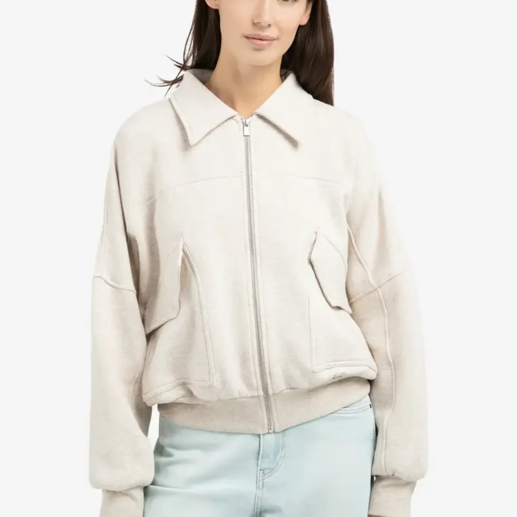 Yaya Sweat à capuche avec poche - Slate Grey Melange