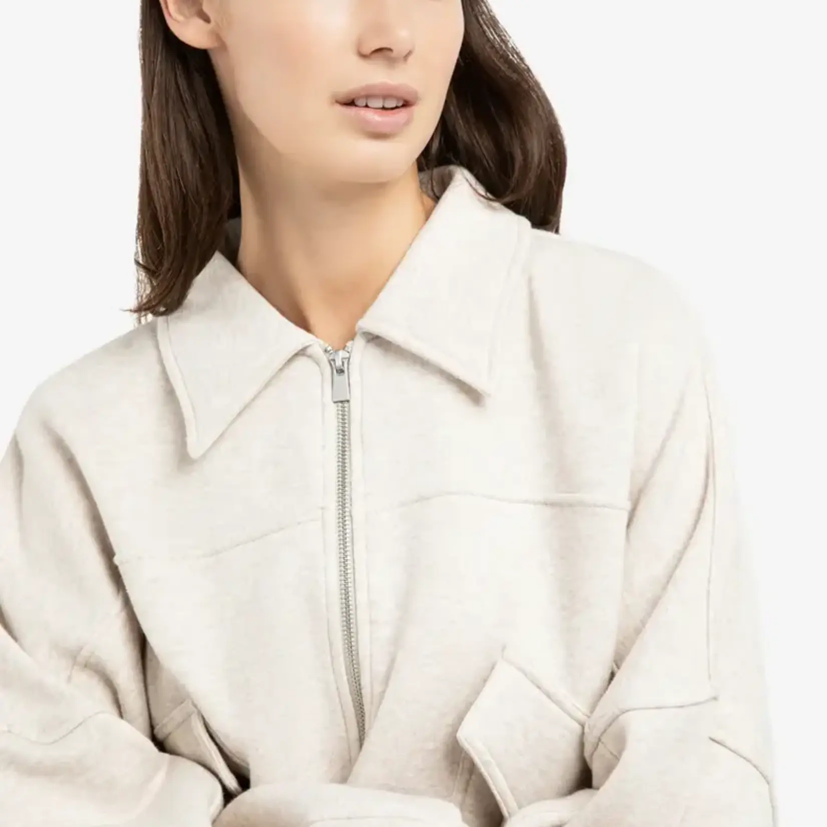 Yaya Sweat à capuche avec poche - Slate Grey Melange