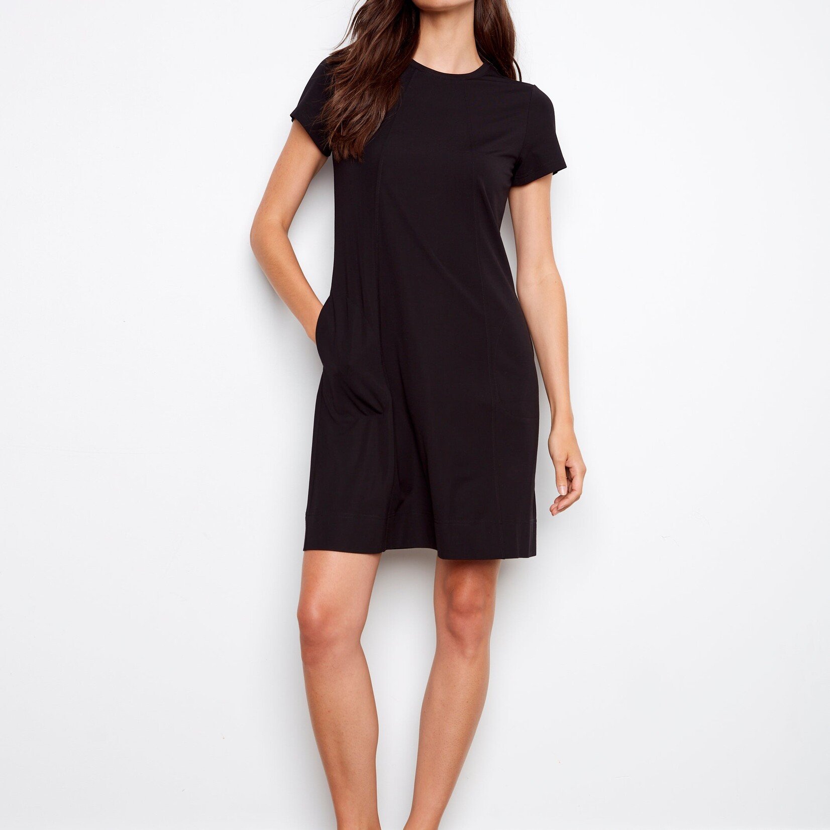 Charlie B Robe C3228 avec poche - Noir