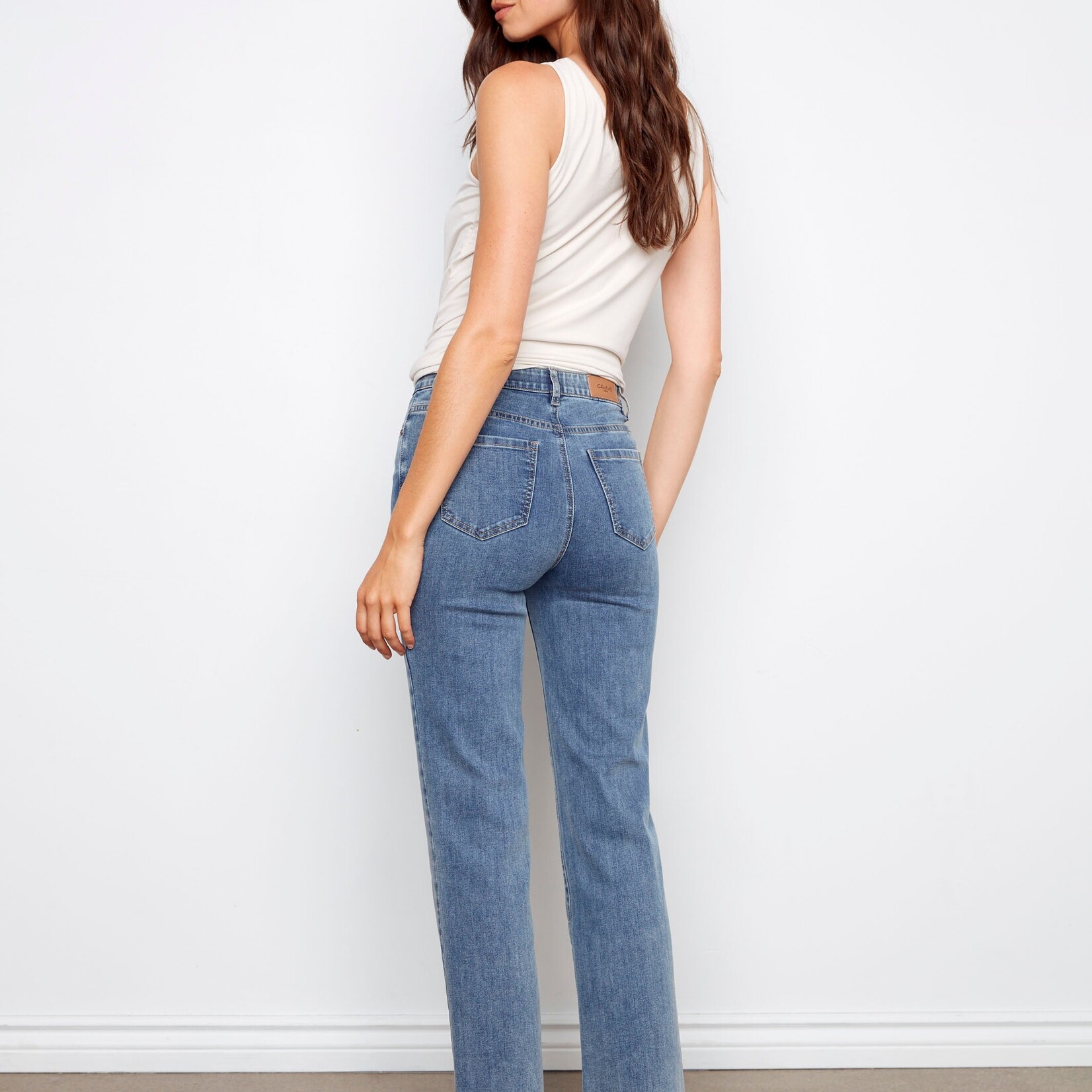 Charlie B Jean C5584J à jambe droite Charlotte - Bleu moyen