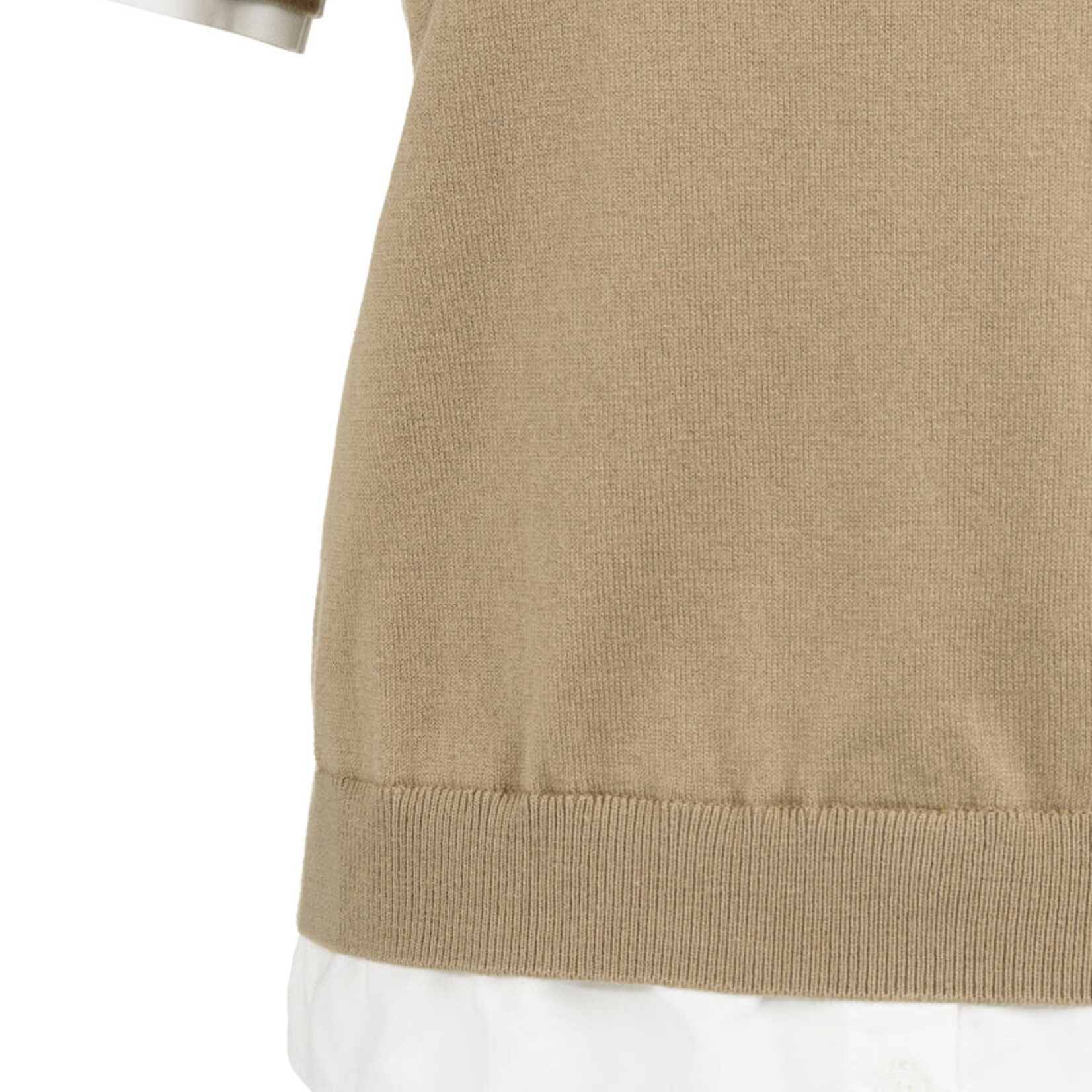 Yaya Haut à manche courte en tricot - Khaki Green