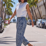 Jean Audrey Barrel En Jacquard Léopard