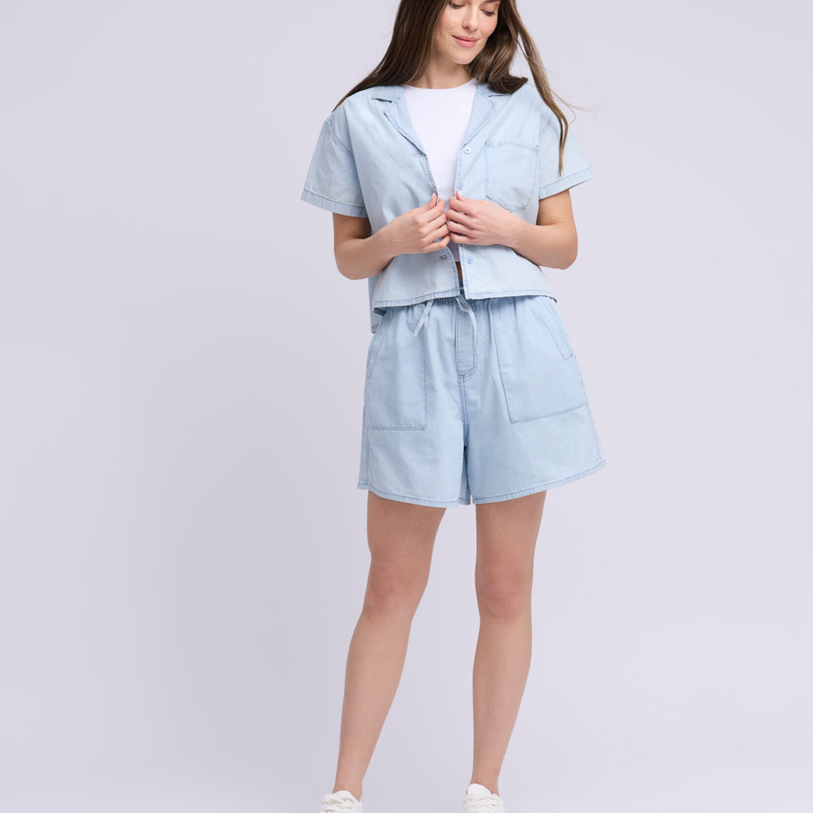 Chemise courte 2912  chambray - Celine