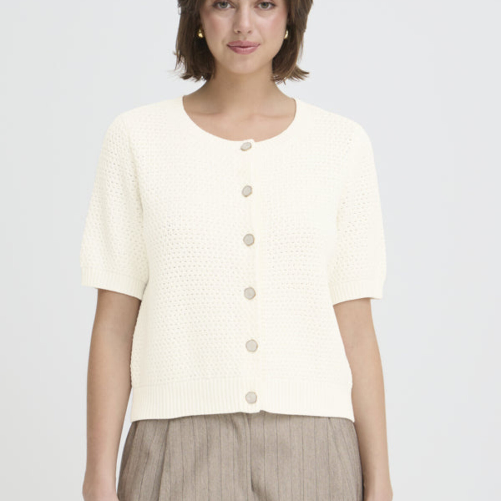 Fransa Cardigan Aralyn - Whisper White