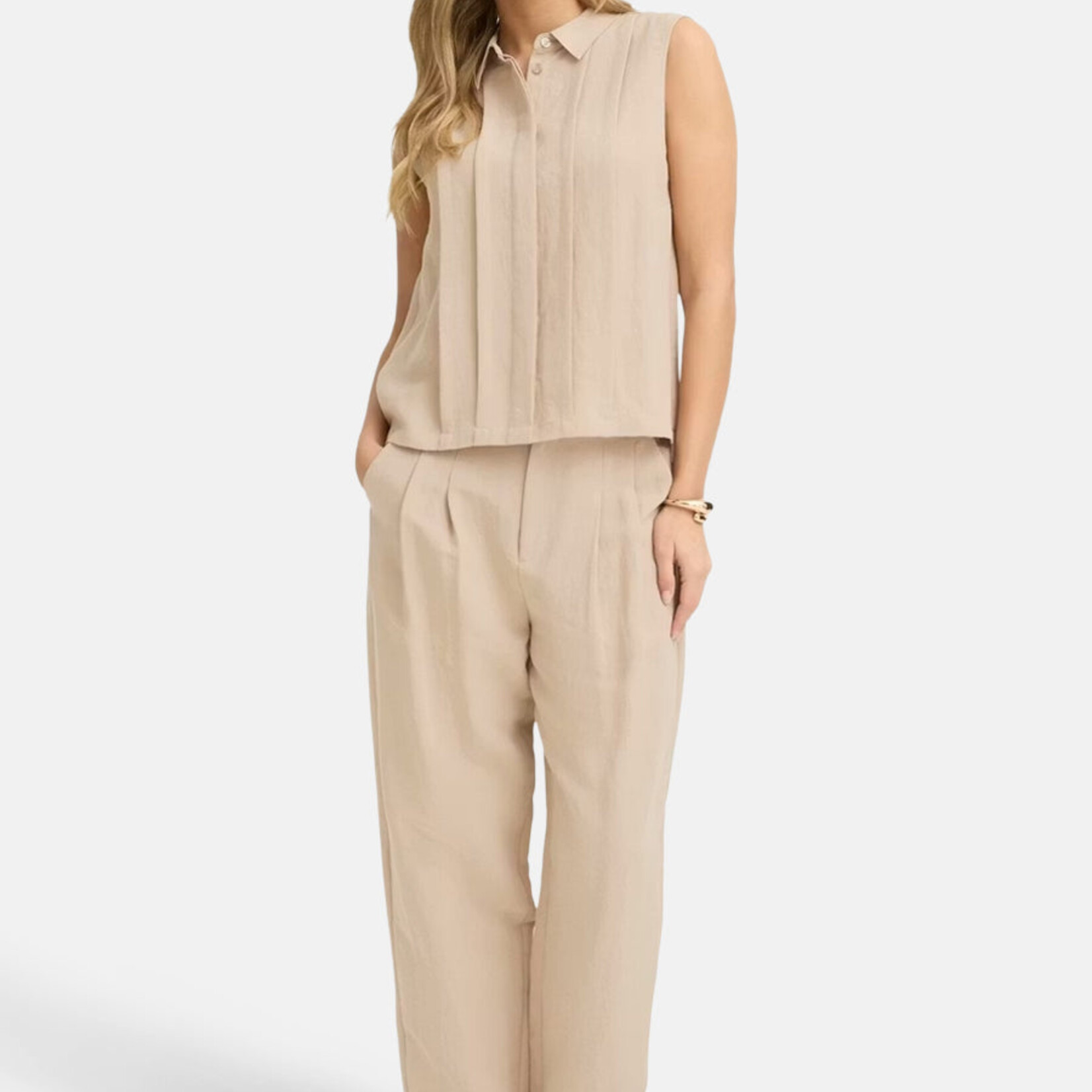 Fransa Pantalon Adah - Savannah Tan