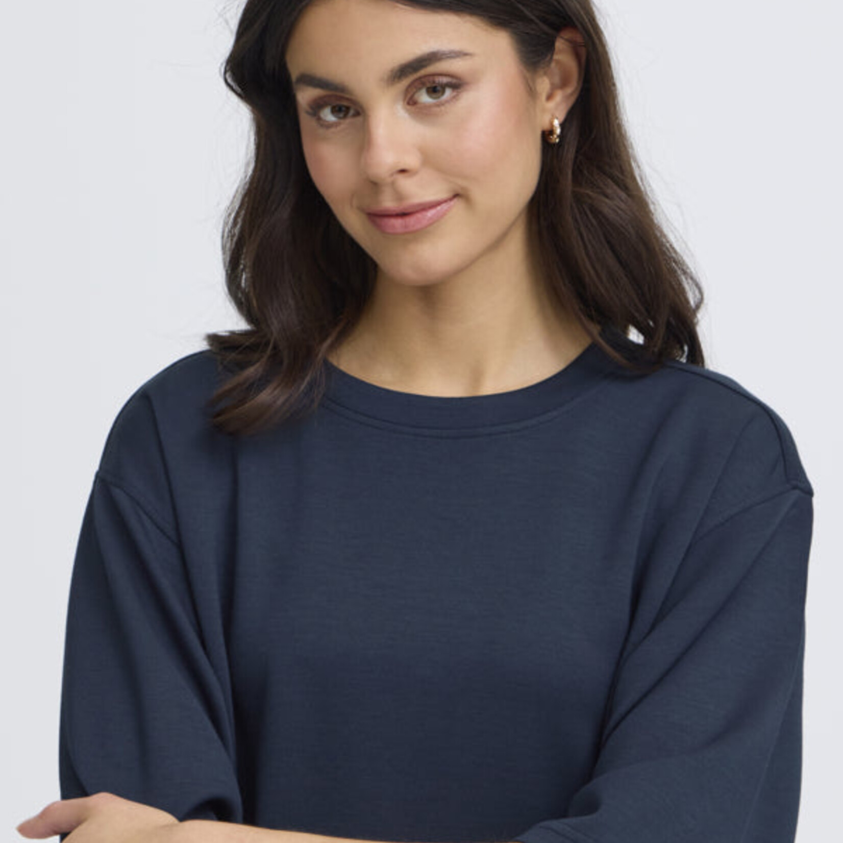 Fransa Top Aurora - Navy Blazer