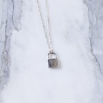 Pura Vida Collier avec breloque cadenas - Silver