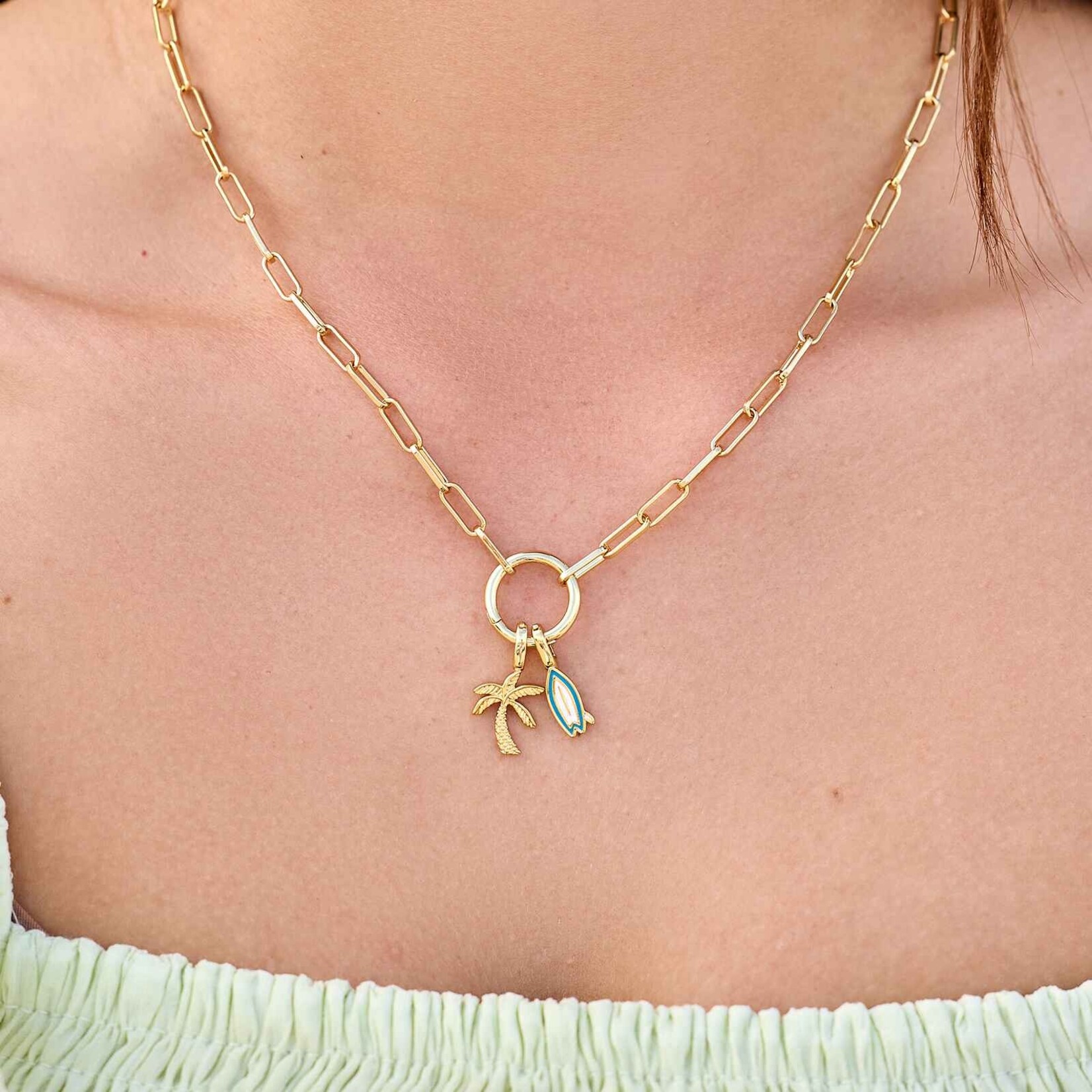 Pura Vida Breloque palmier - Gold