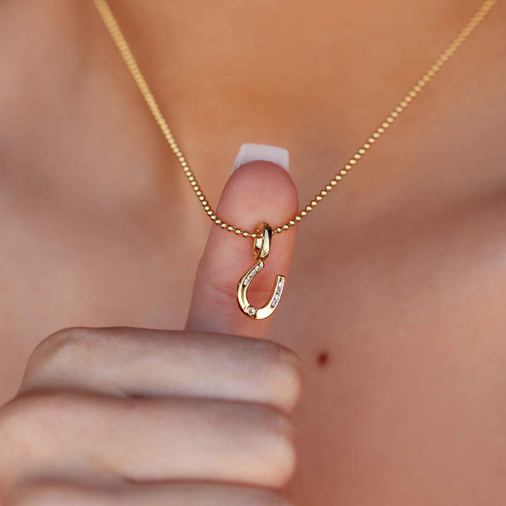 Pura Vida Breloque fer a cheval - Gold