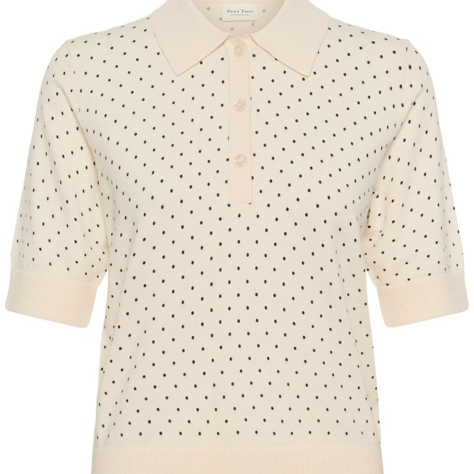 Part Two Top Anetti - Dark Navy Dot