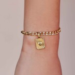 Pura Vida Breloque coeur texturé - Gold