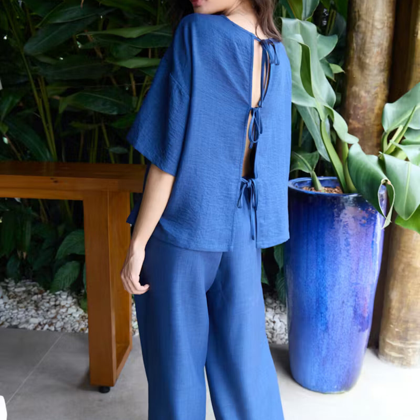 Ichi T-Shirt Katico - True Navy Melange