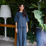 Ichi Pantalon Katico - True Navy Melange