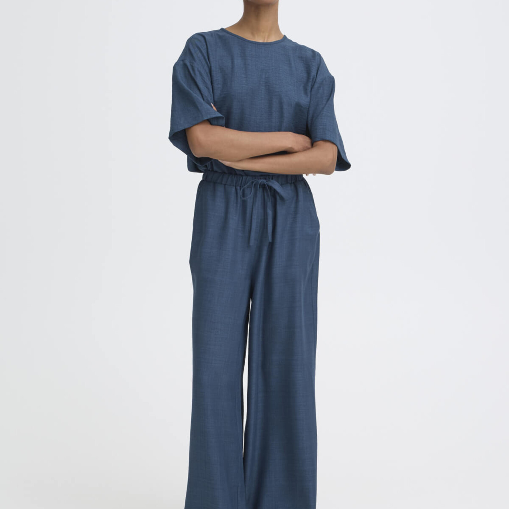 Ichi Pantalon Katico - True Navy Melange