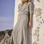 Tramontana Jupe E0219201 longue froissée - Aloe melange