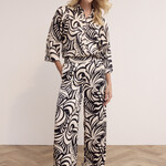 Tramontana Pantalon C1919101  botanique - Print black & Stone