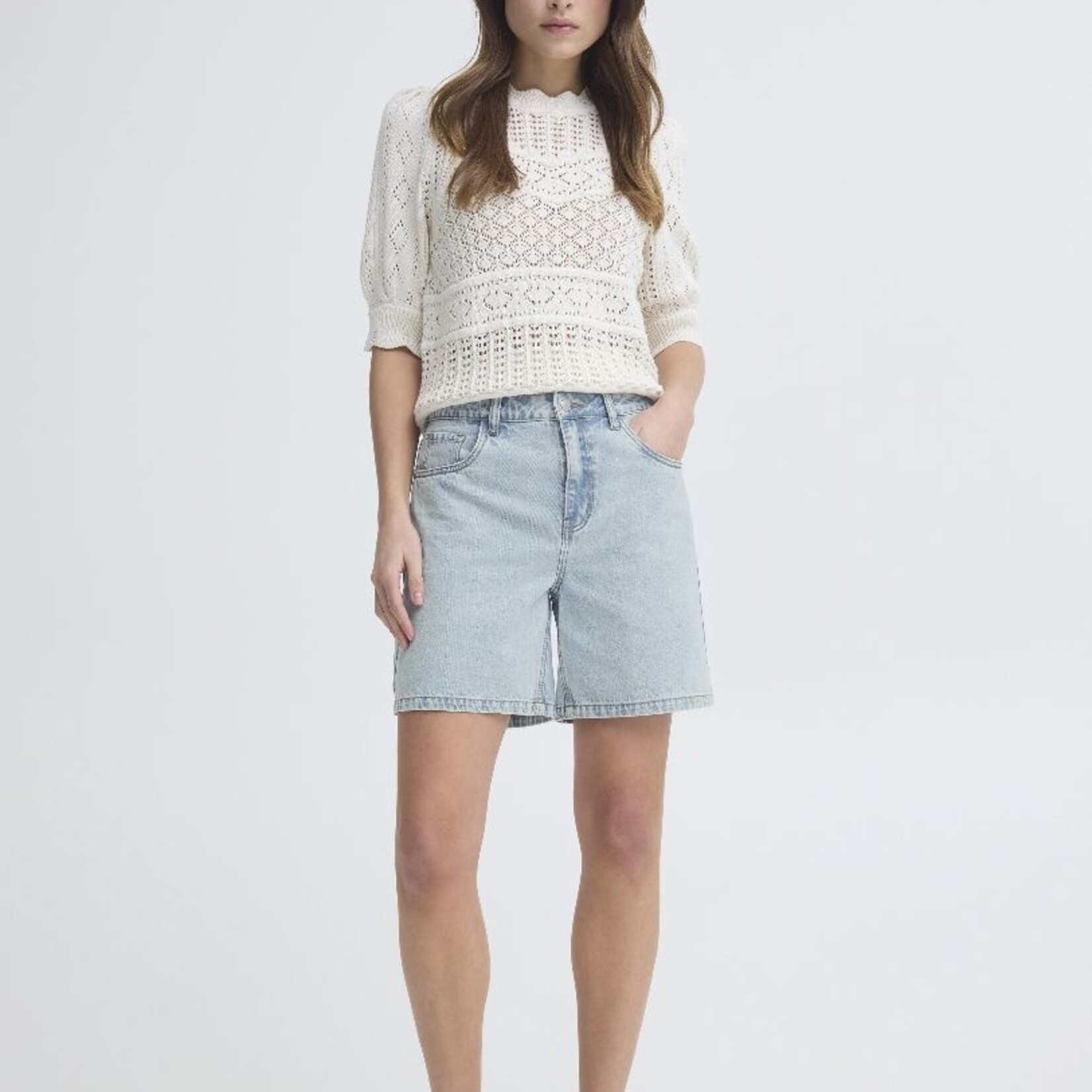 b.young Shorts Kielo - Light Blue Denim