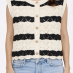 b.young Gilet Makenna - Birch Strip