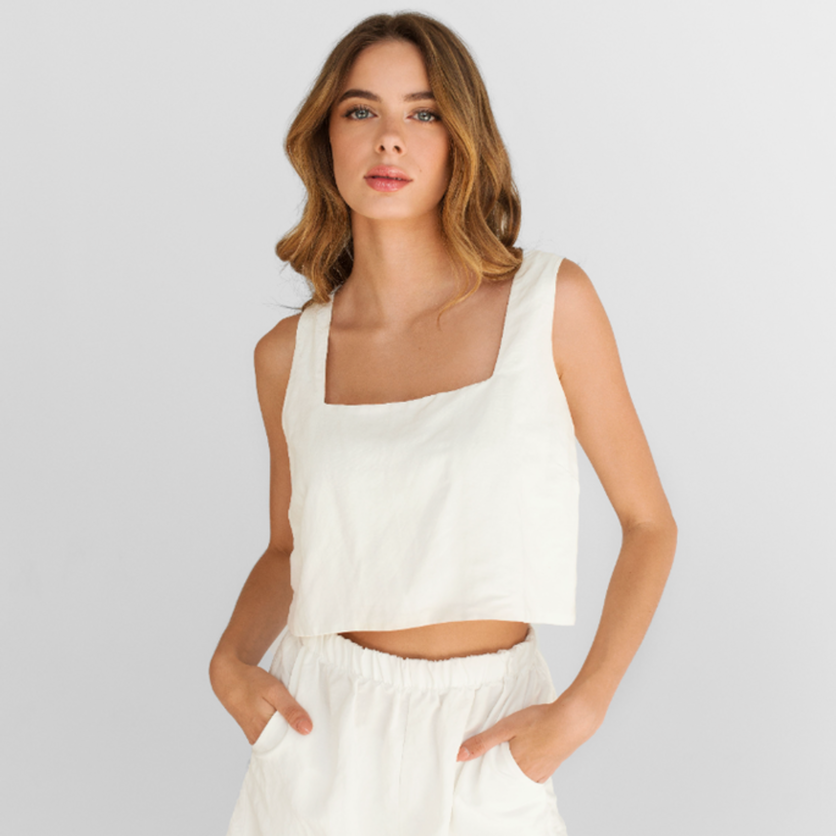 Daily Story Camisole Ivy - Beige stripes