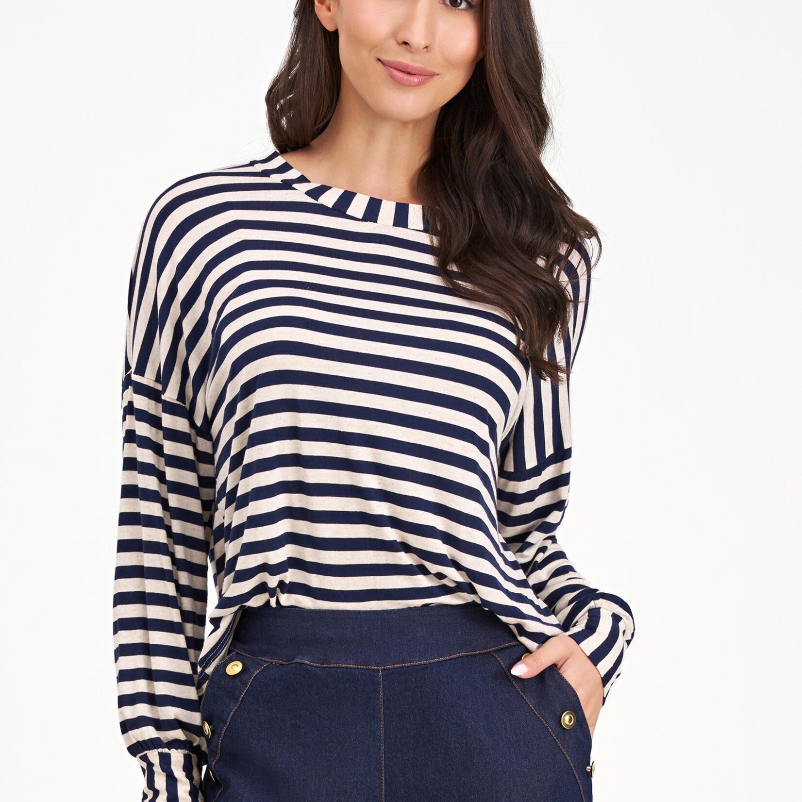 Top 10-9457Y - Rayé marine