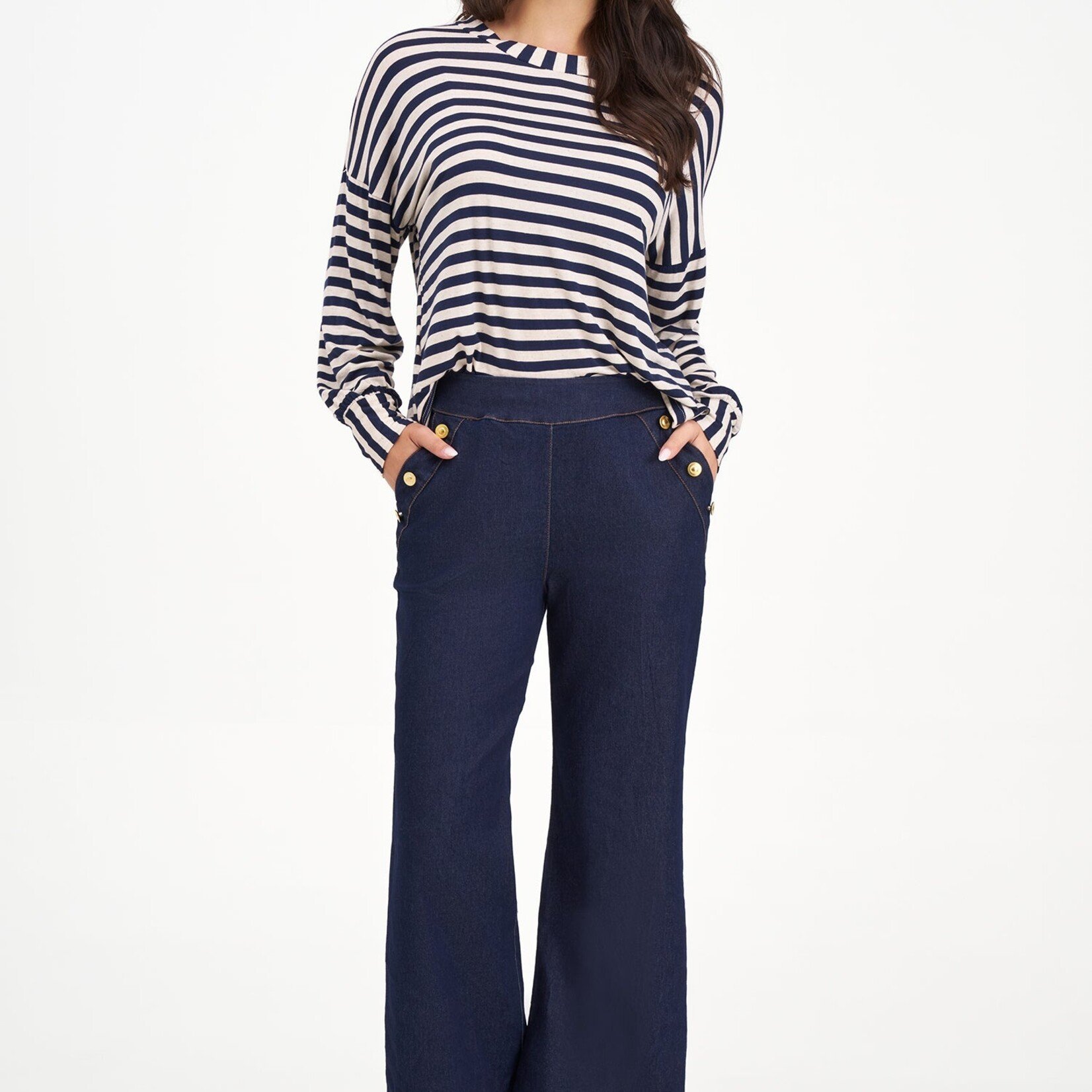 Top 10-9457Y - Rayé marine