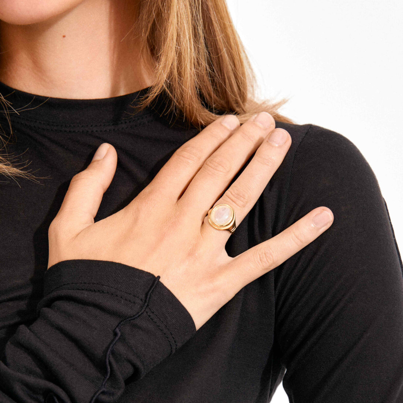 Pilgrim Lyndon bague Rose Recyclé - Gold plated