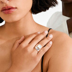 Pilgrim Ember bague Recyclé - Silver plated