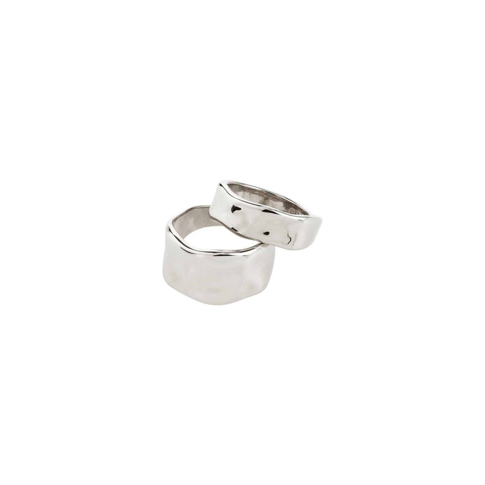 Pilgrim Ember bague Recyclé - Silver plated