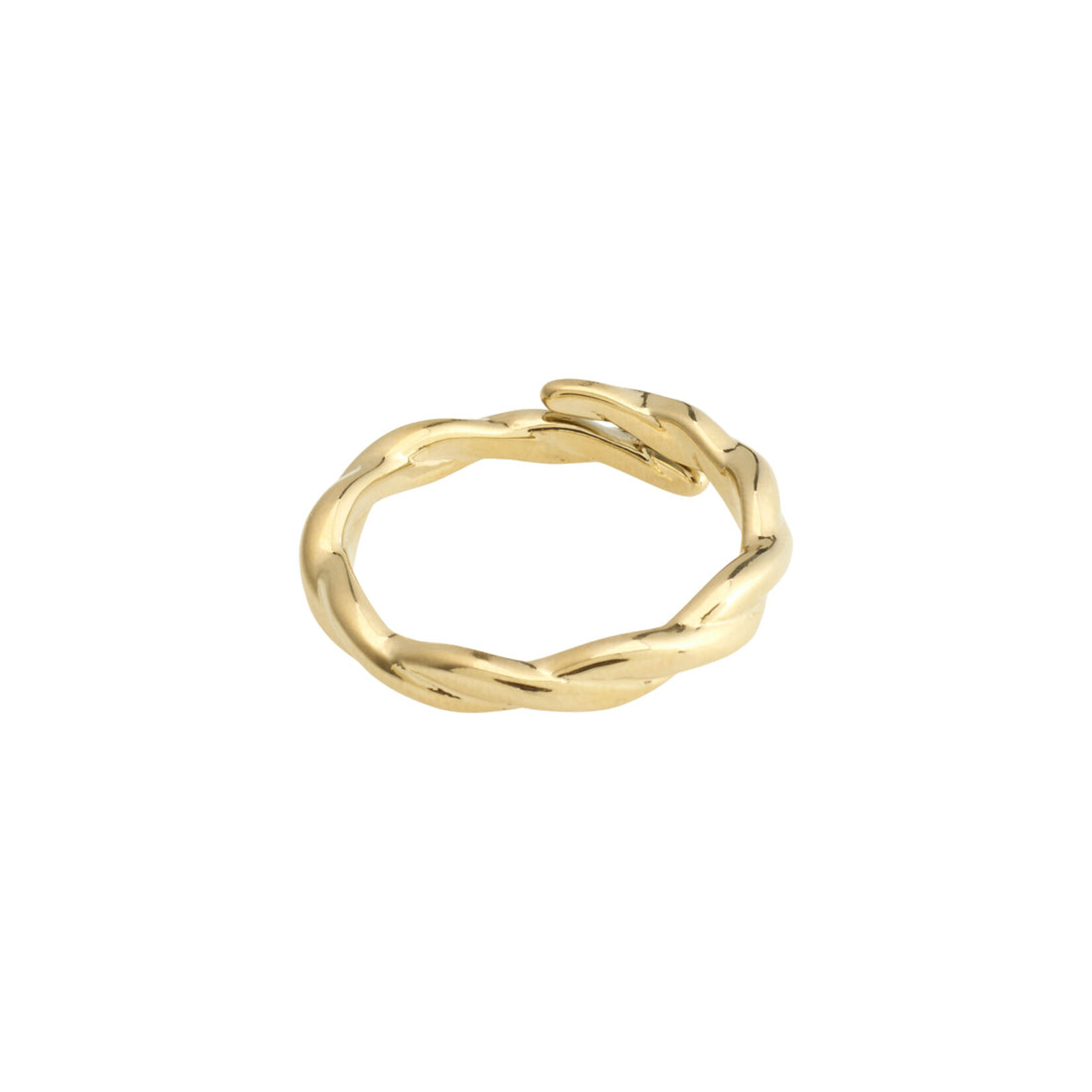 Pilgrim Lulu bague twirl Recyclé - Gold plated