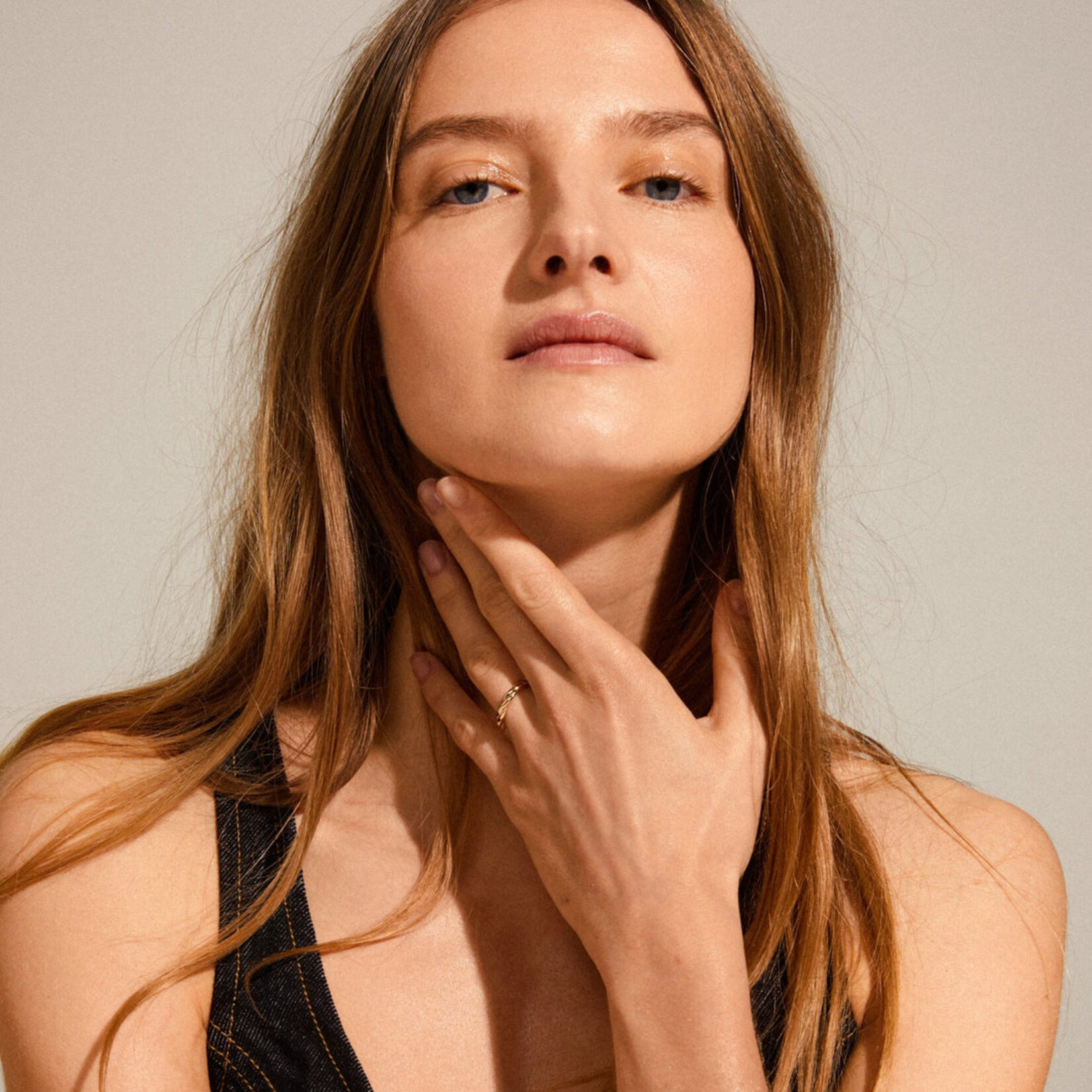 Pilgrim Lulu bague twirl Recyclé - Gold plated