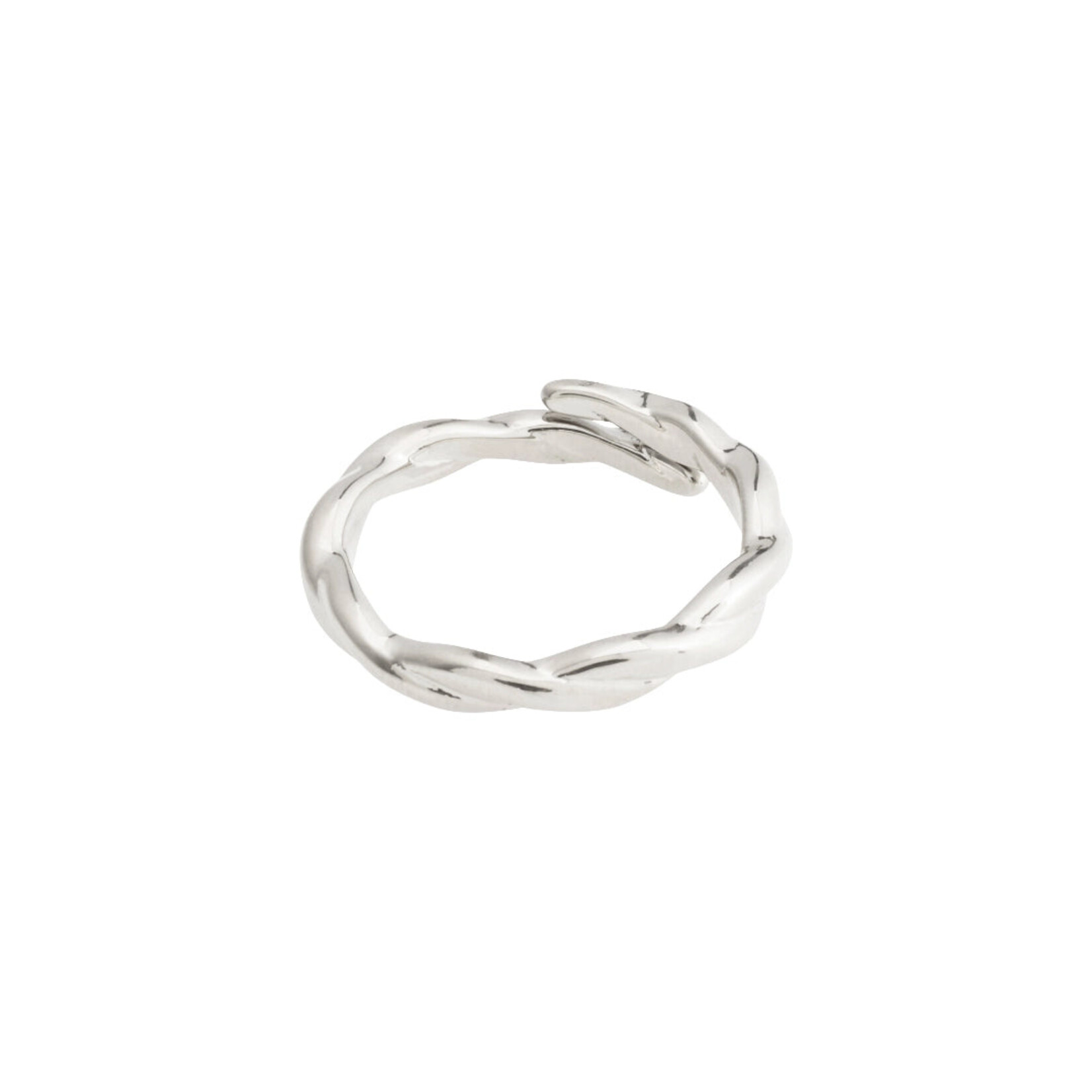 Pilgrim Lulu bague twirl Recyclé - Silver plated