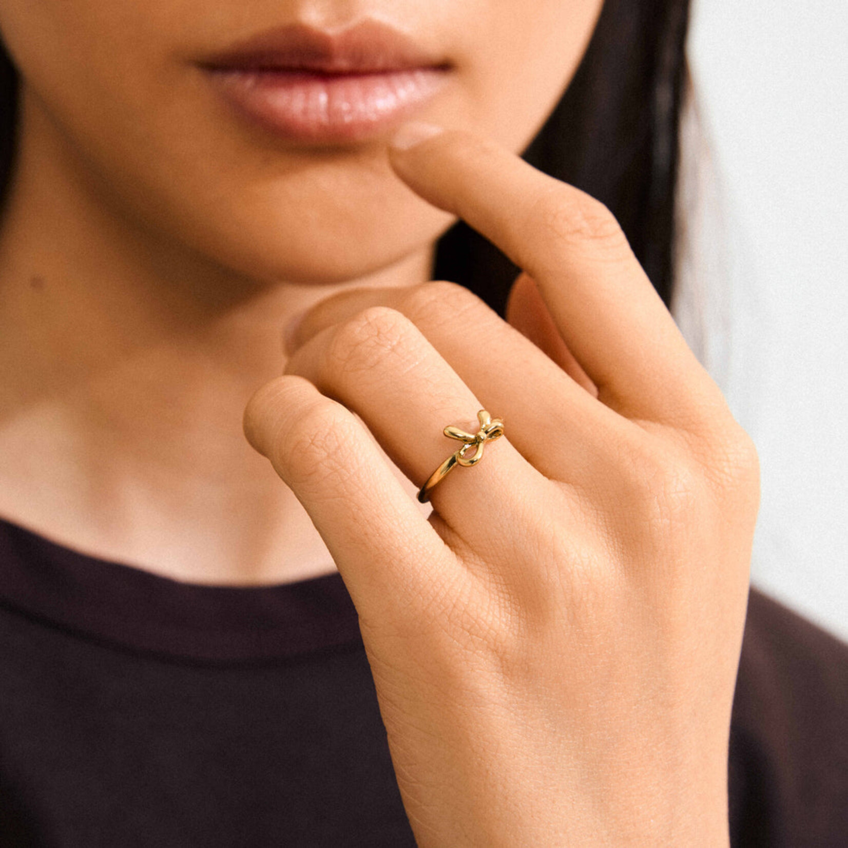 Pilgrim Lulu bague Recyclé - Gold plated