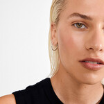 Pilgrim Eanna Large boucles d`oreilles Recyclé - Silver plated