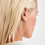 Pilgrim Eanna moyen boucles d`oreilles Recyclé - Silver plated