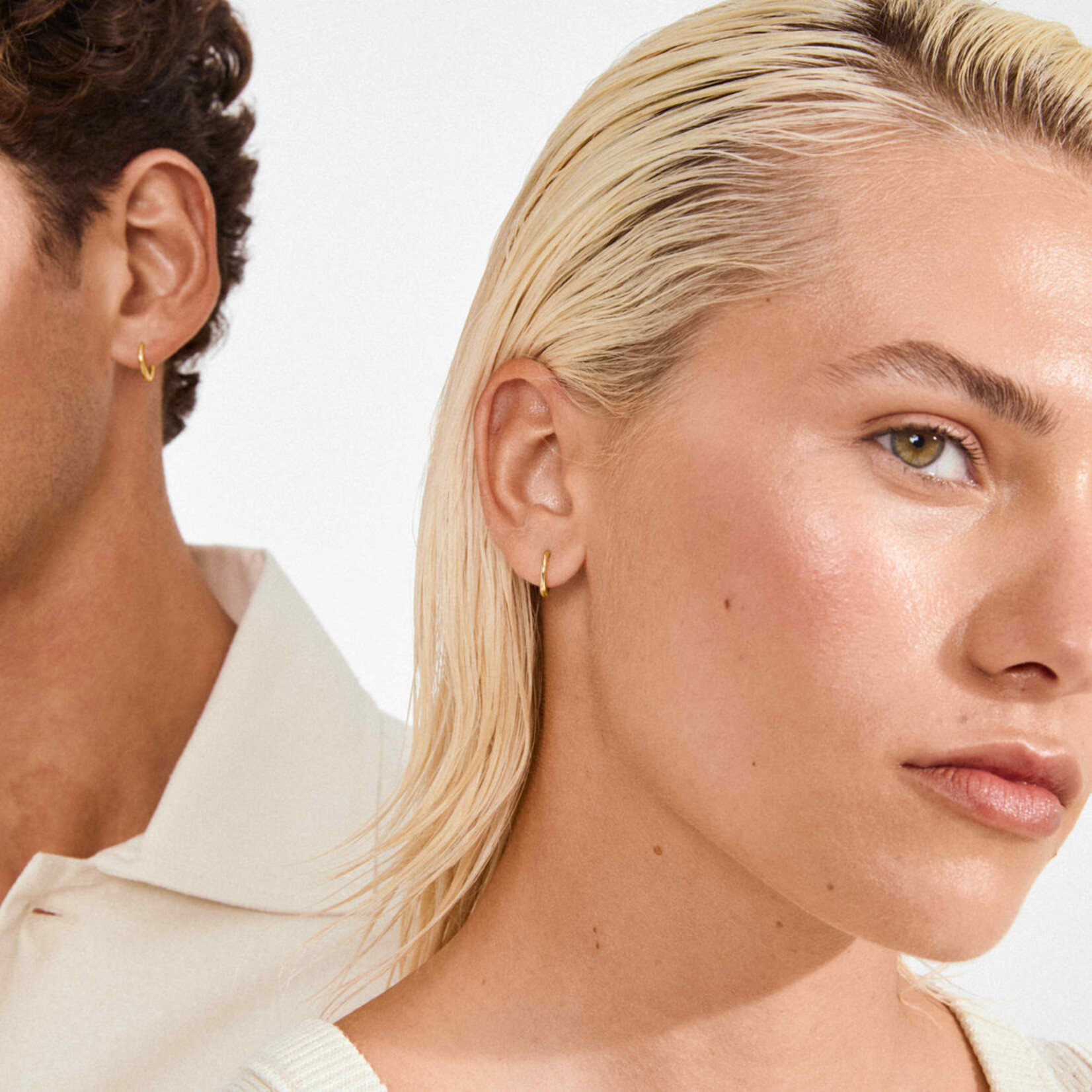 Pilgrim Eanna petites boucles d`oreilles Recyclé - Gold plated