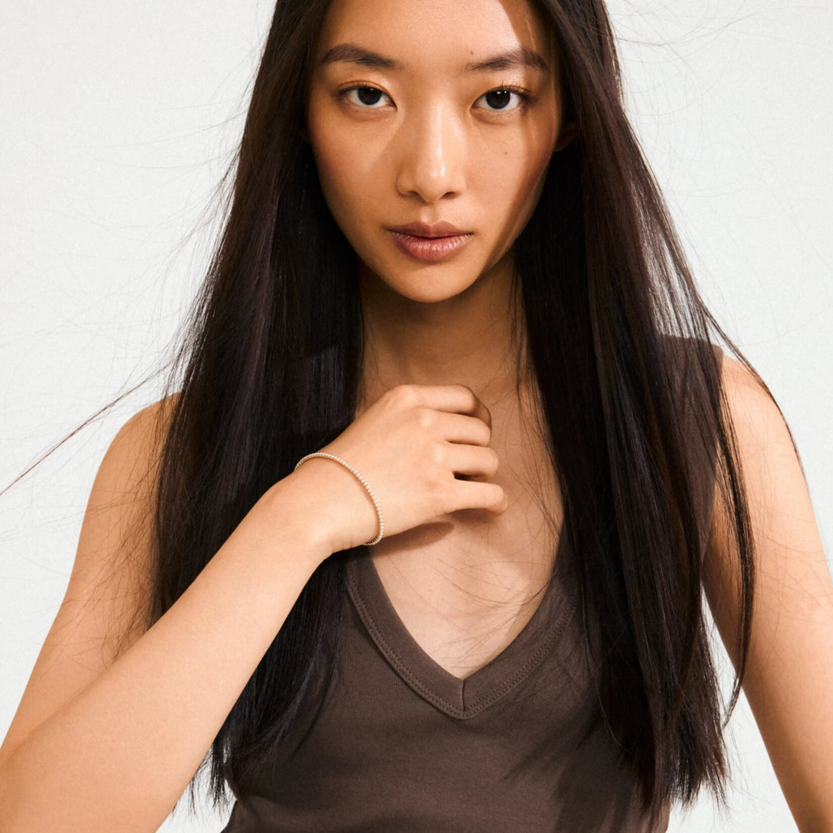 Pilgrim Arash Bracelet perles de verre - Gold plated