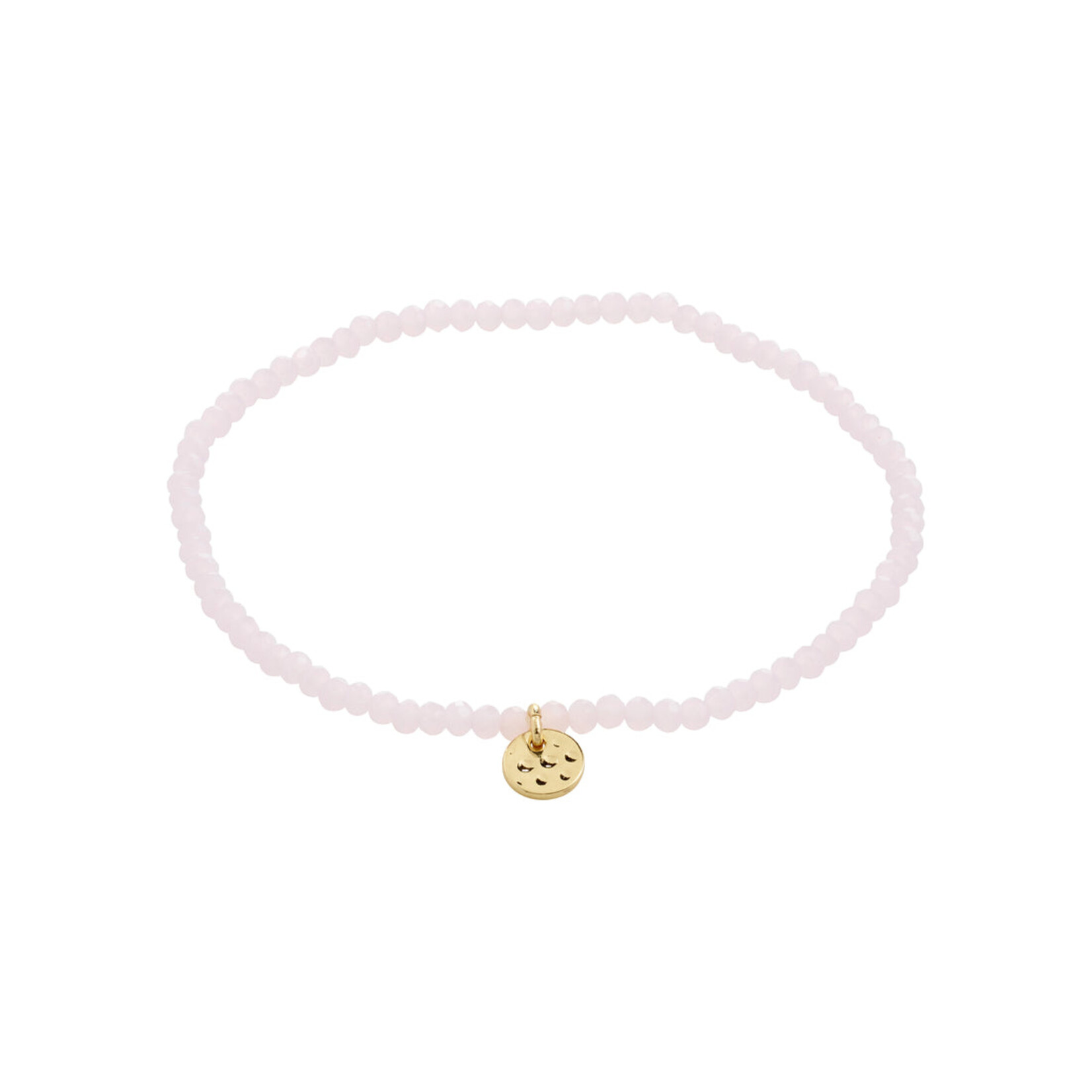 Pilgrim Bracelet Indie Rose light - Gold plated