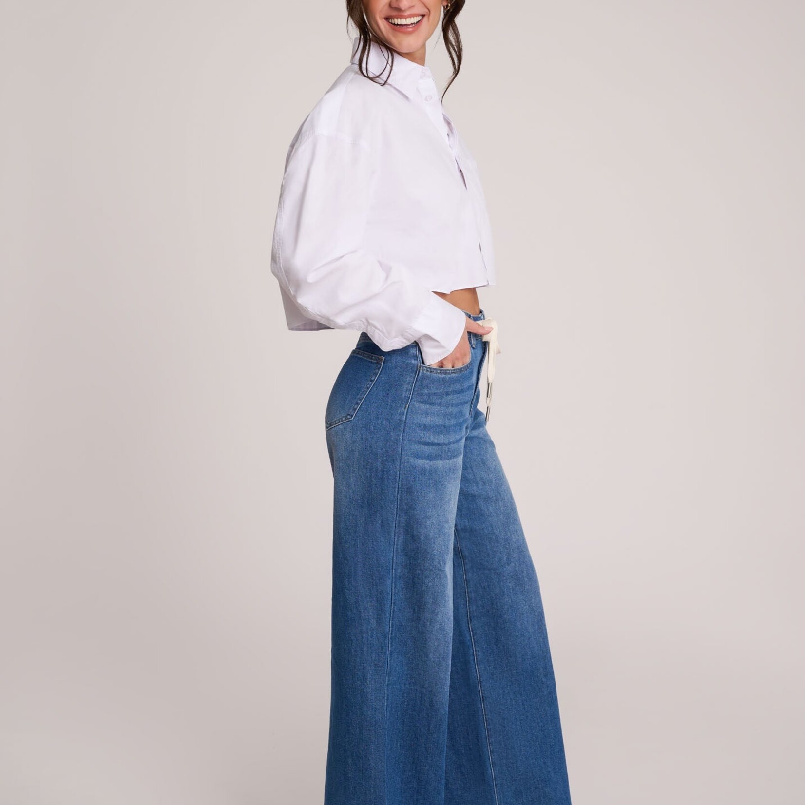 Jeans Lily coupe très évasée - Crocus