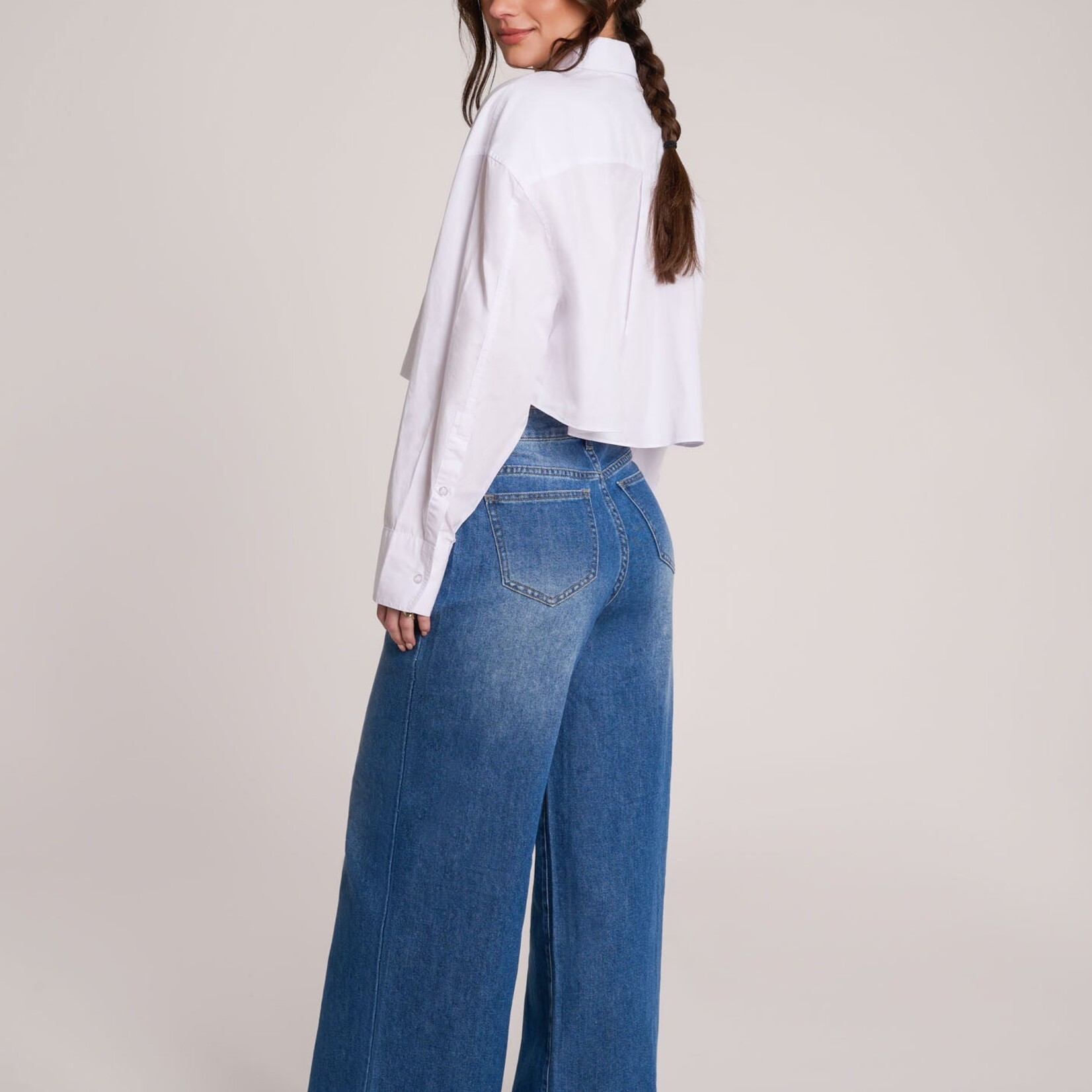 Jeans Lily coupe très évasée - Crocus