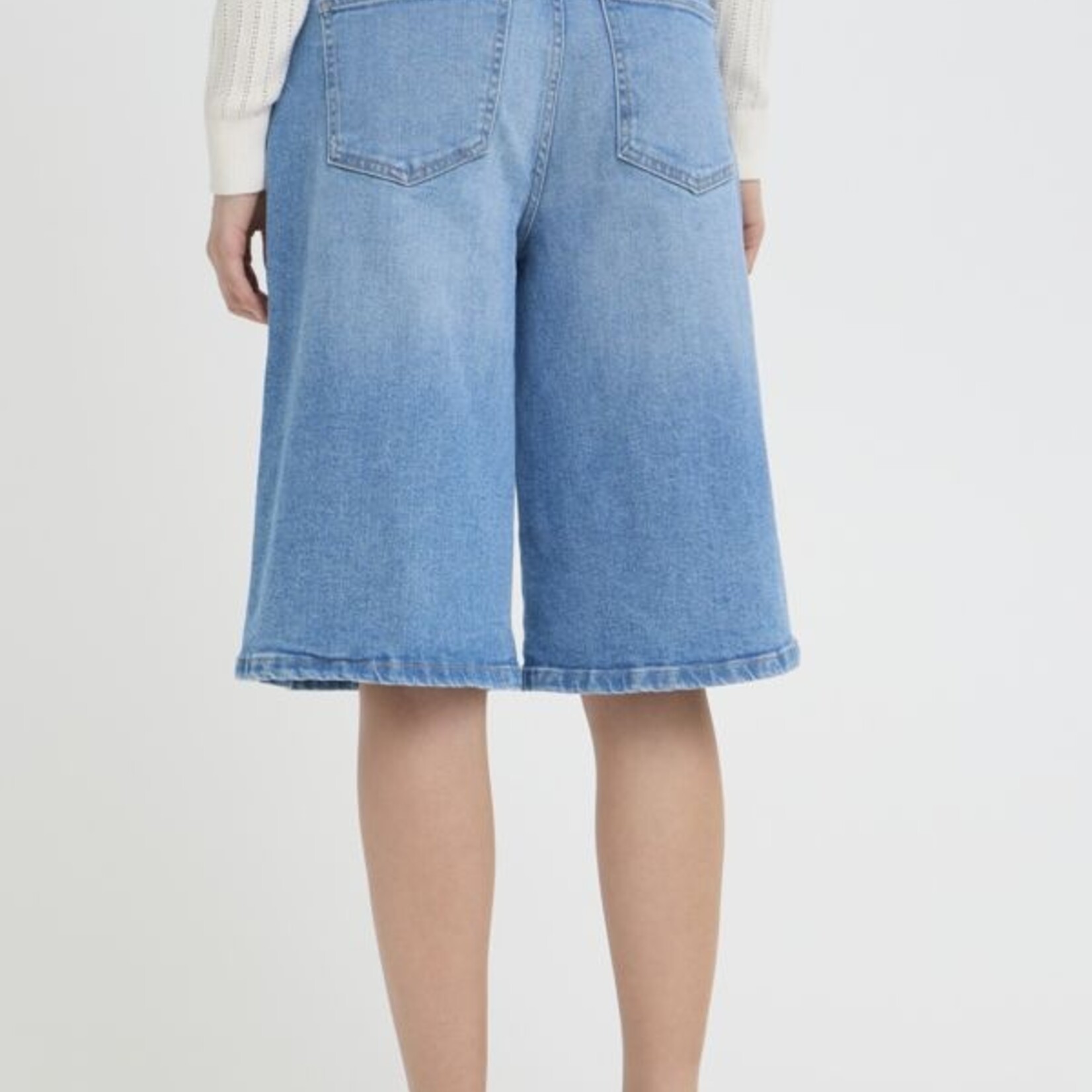 Fransa Shorts Lorelei - Mid Blue Denim