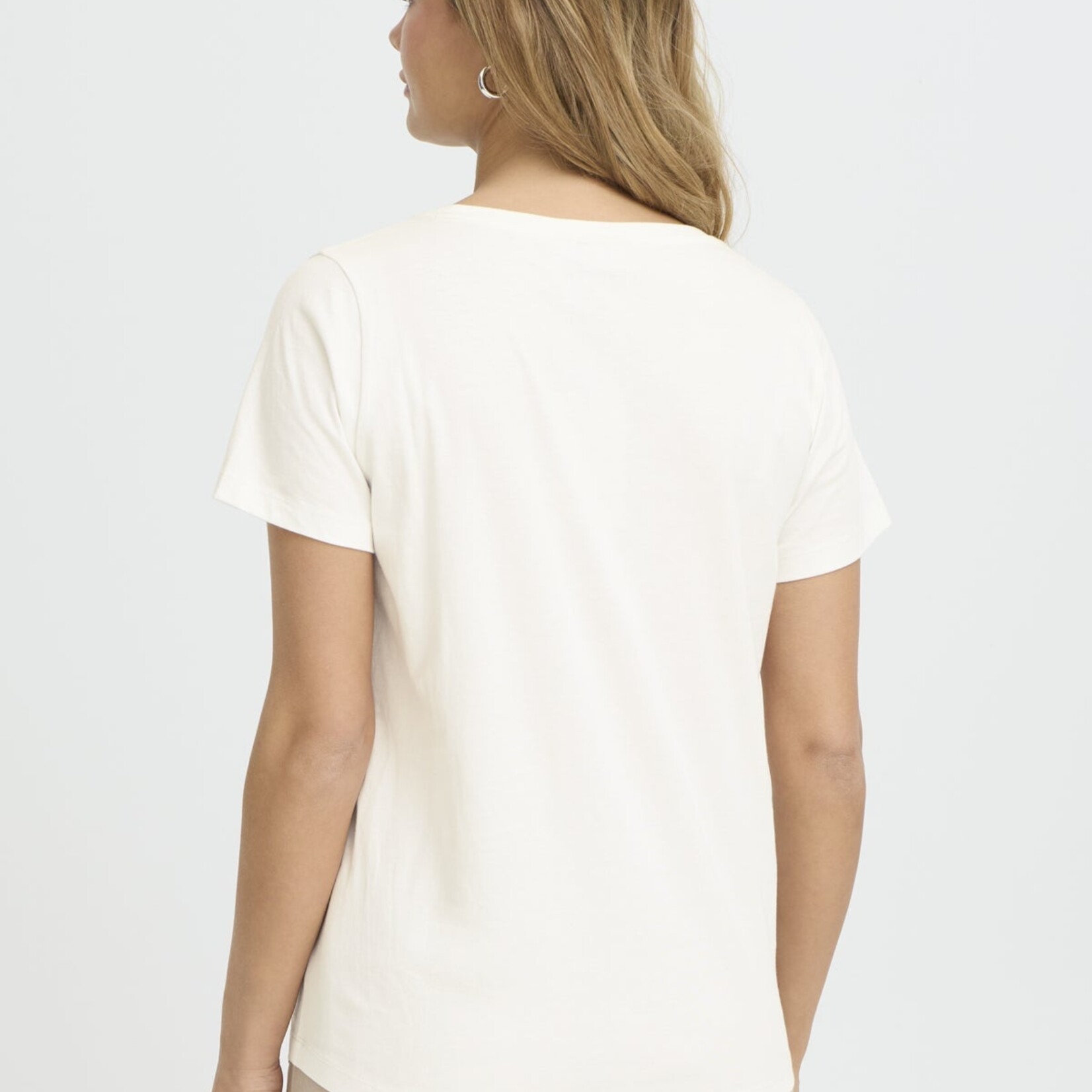 Fransa T-Shirt Evani - Whisper White