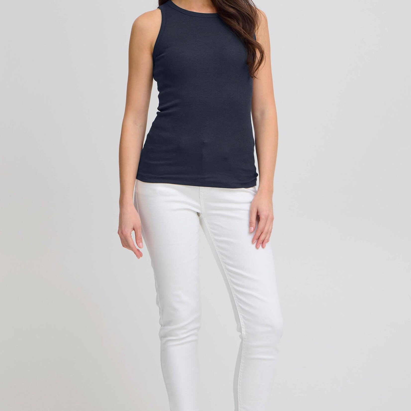 Fransa Camisole Hizamond - Dark Peacoat