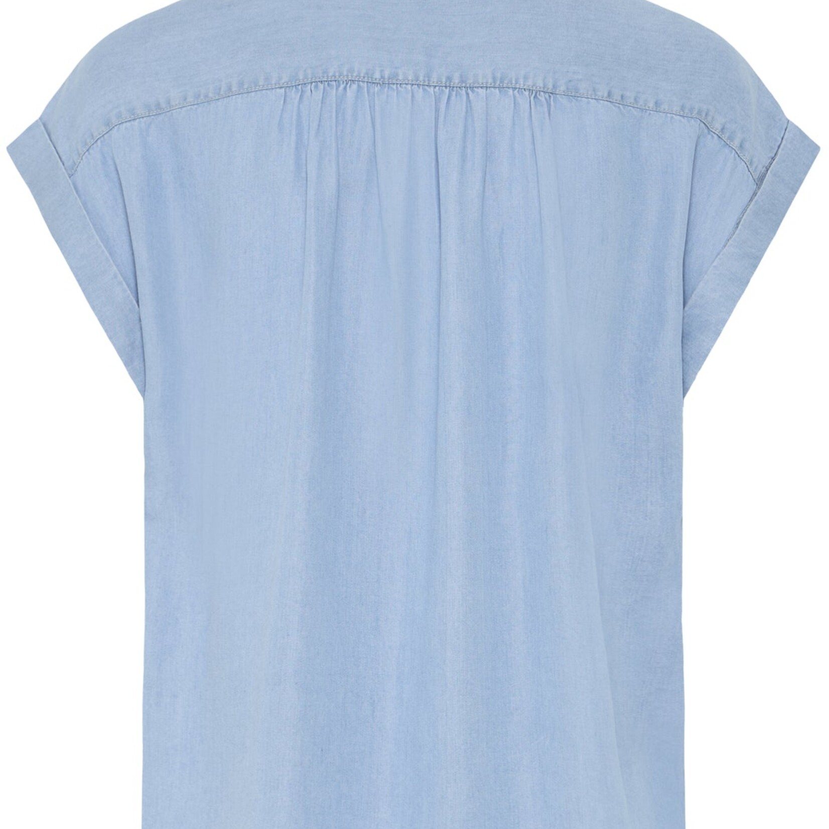 b.young Chemise Kosmo manche courte - Light Blue Denim