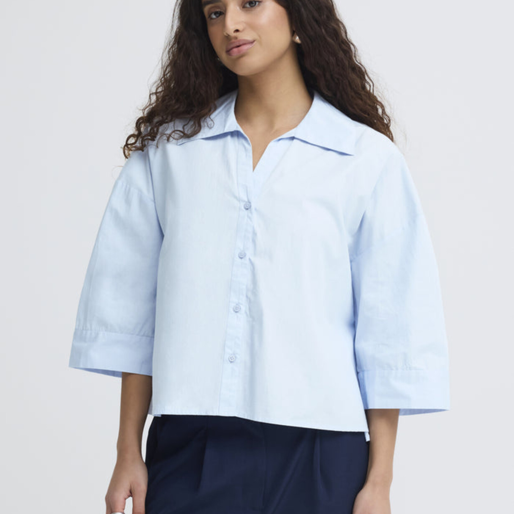 Ichi Chemise Luanne - Floaty Blue