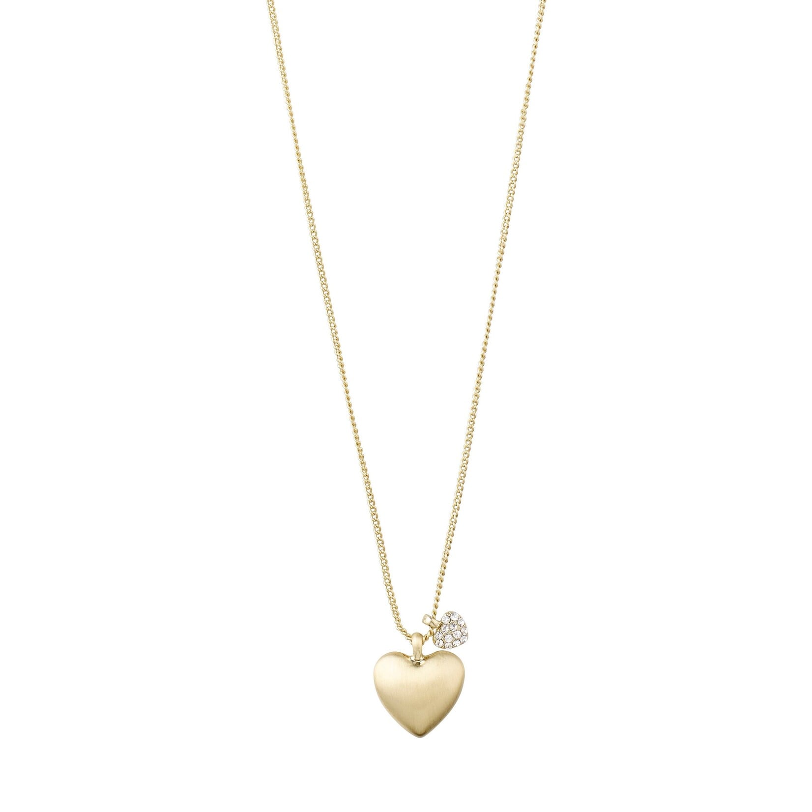 Pilgrim Sophia collier pendant coeur Recyclé - Gold plated