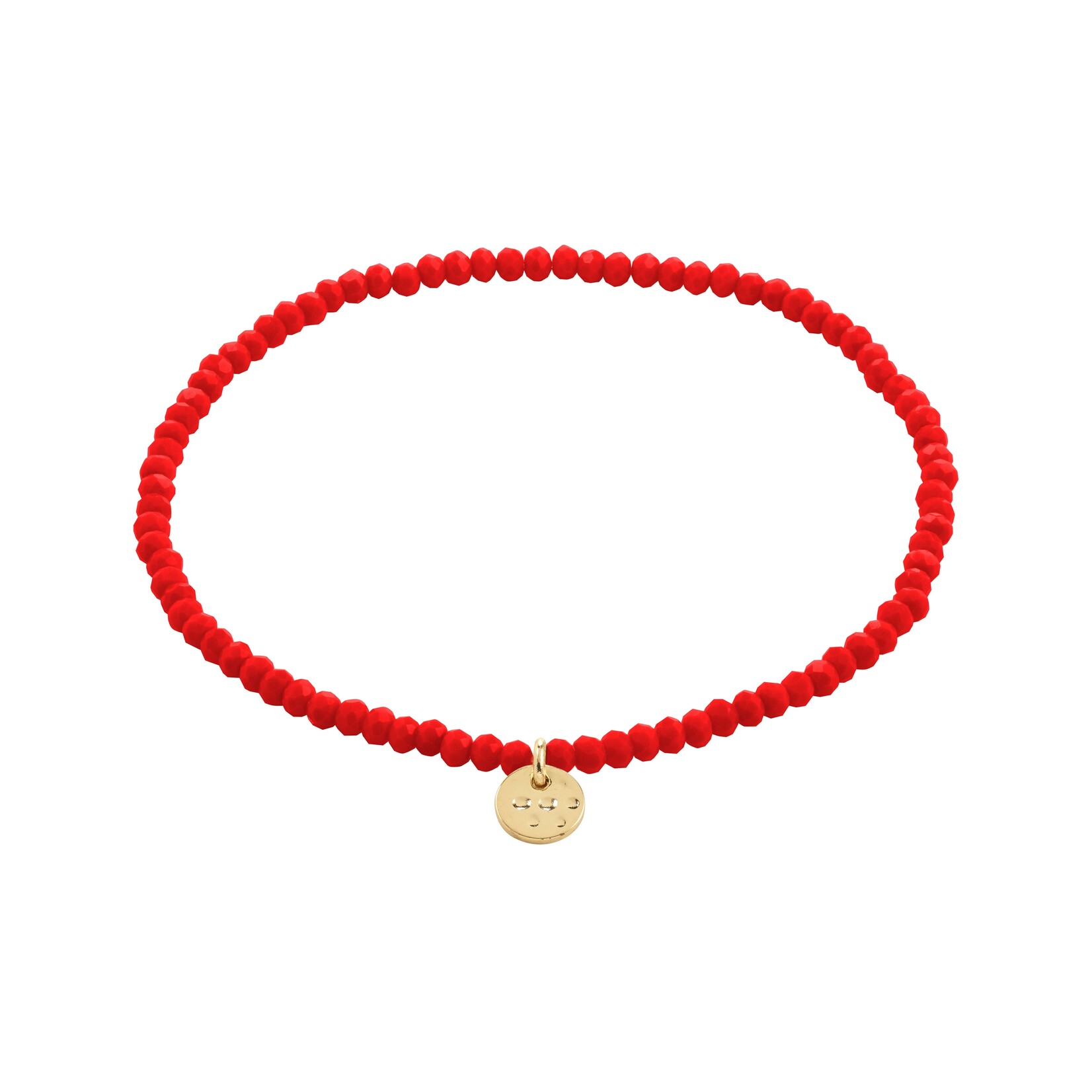 Pilgrim Bracelet Indie Rouge -  Gold plated