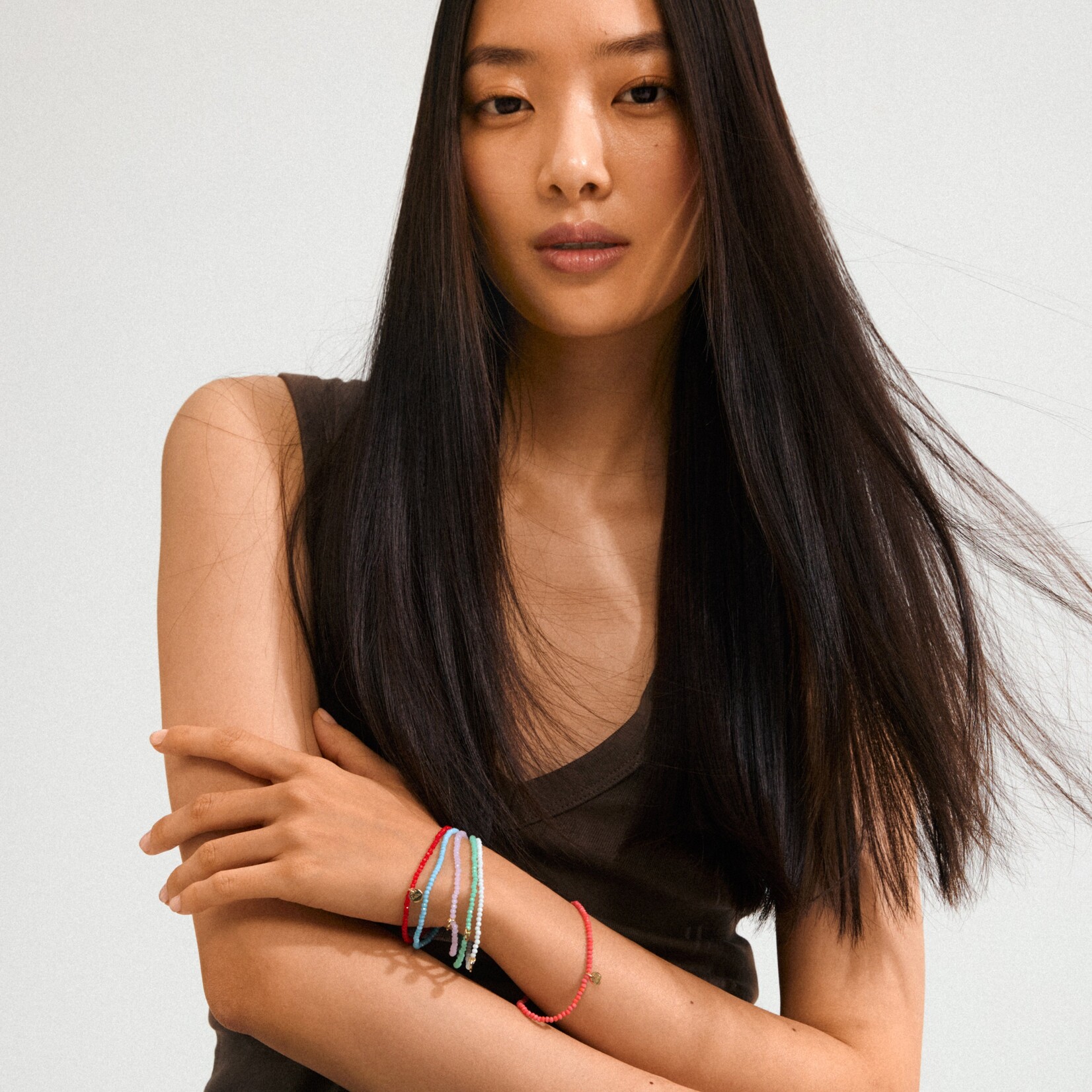 Pilgrim Bracelet Indie Rouge -  Gold plated