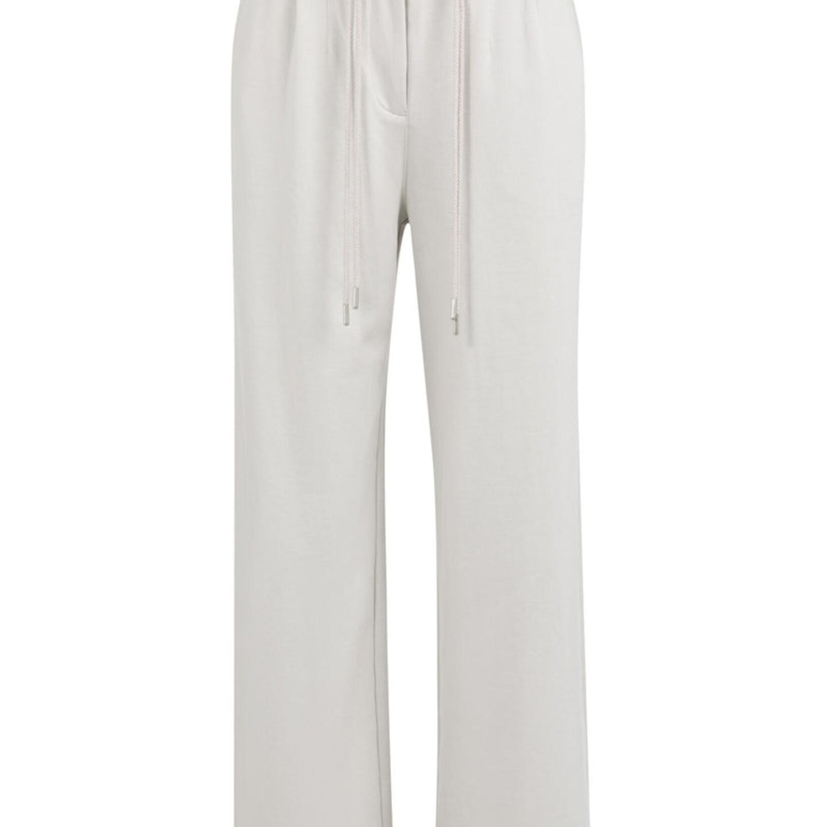 Yaya Pantalon 01-309248 en jersey à jambes larges - Tremple Gray