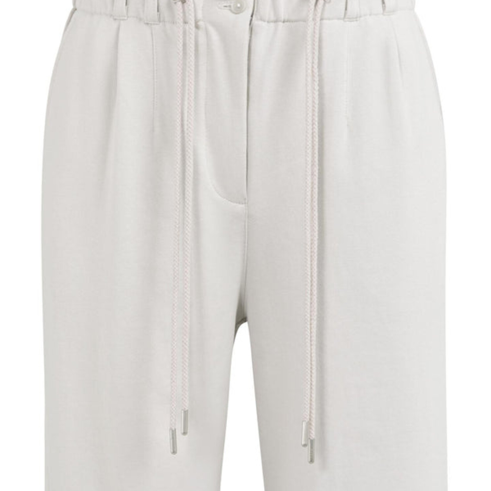 Yaya Pantalon 01-309248 en jersey à jambes larges - Tremple Gray